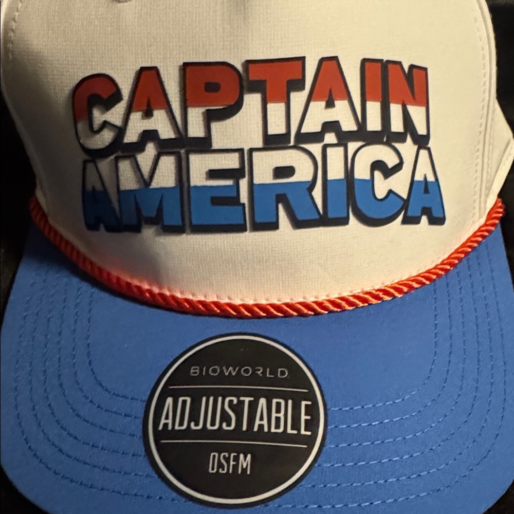 Licensed Captain America Adjustable Snapback Hat … - image 10